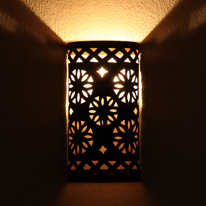 Orientalisk vägglampa i järn EWL08