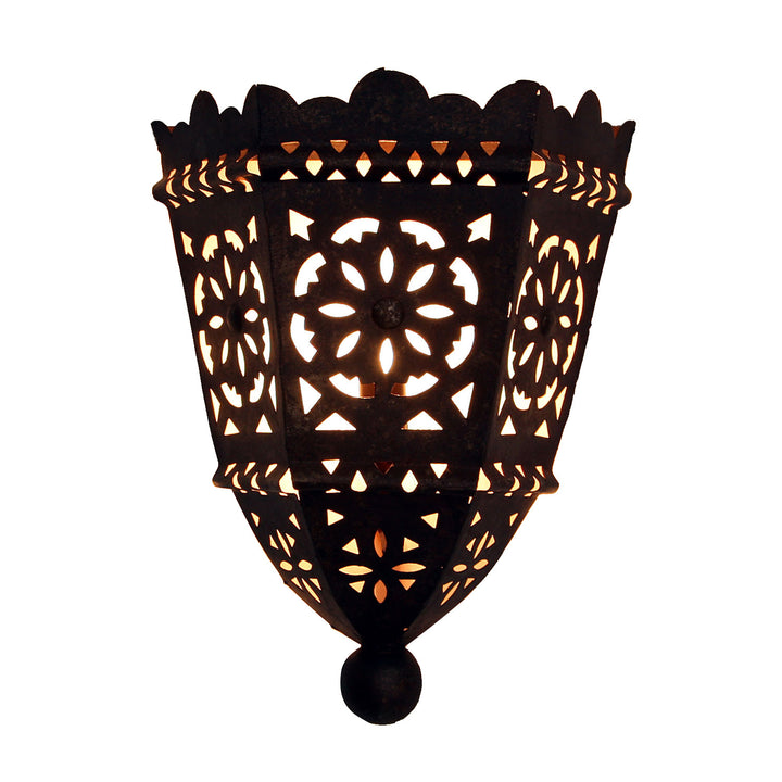 Orientalisk vägglampa i järn EWL10