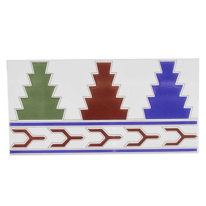Marockansk kakelkant 28×14 cm – Orientalisk dekorativ fris