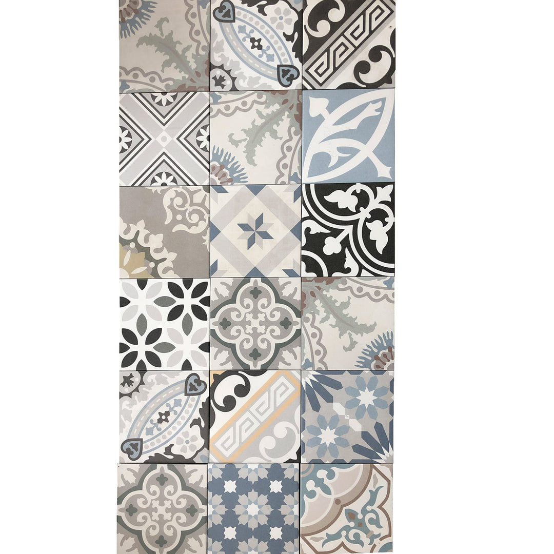 Marockanska patchworkplattor – 20x20 cm