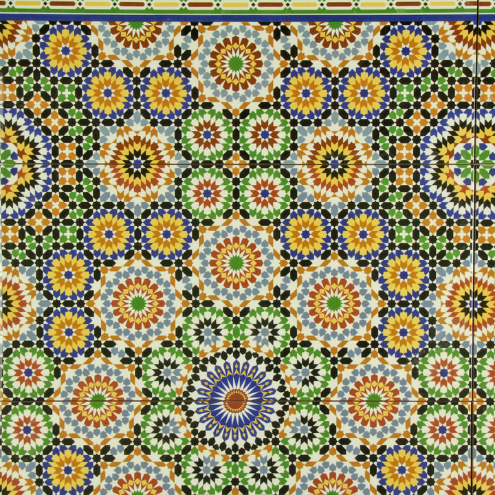 Orientaliska väggplattor 50x25 cm – flerfärgad keramik