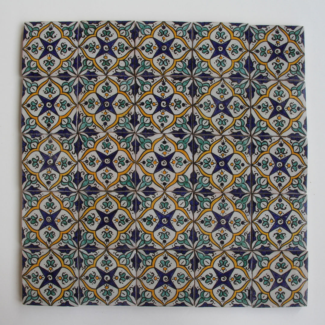 Handmålat kakel – Mediterranean Boho