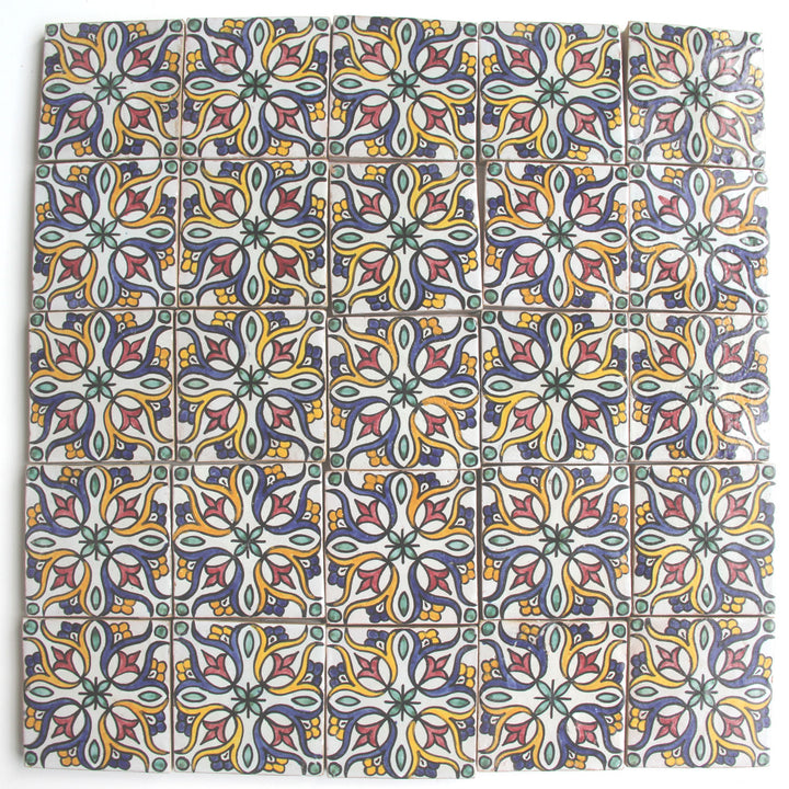 Handmålat kakel 10x10 cm – Boho