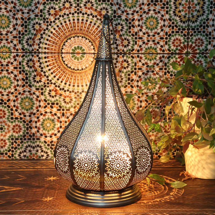 Orientalisk lampa Monza silver