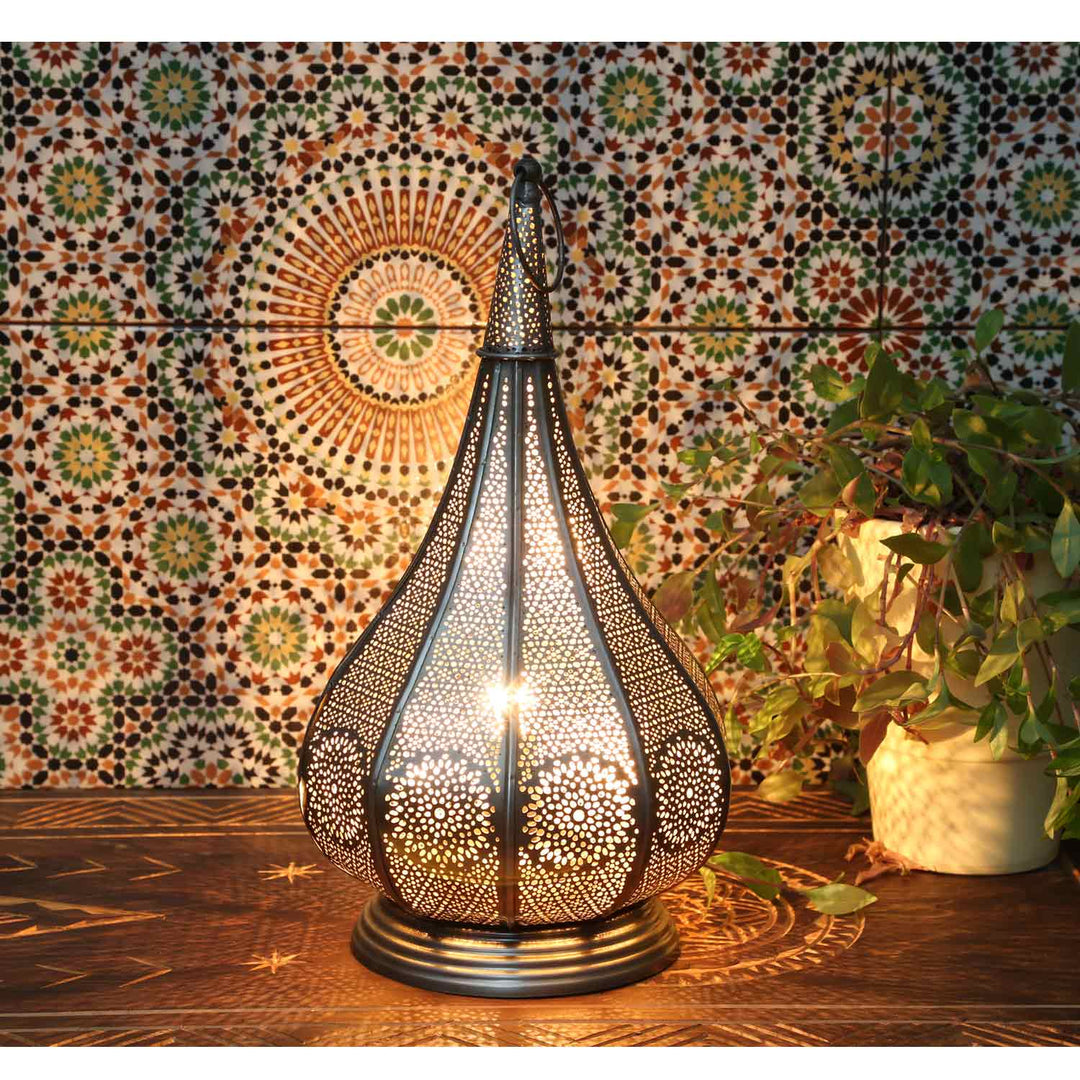 Orientalisk lampa Monza silver