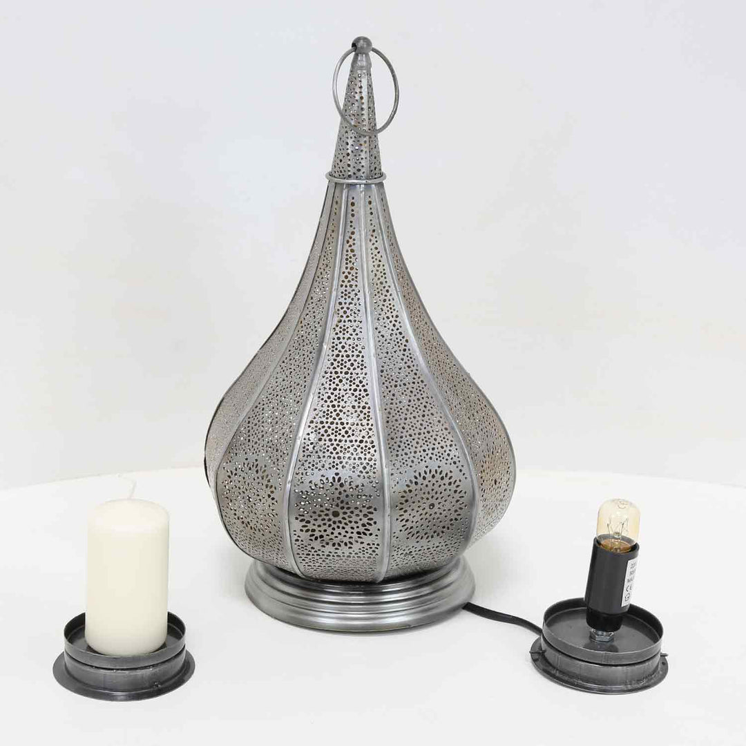 Orientalisk lampa Monza silver