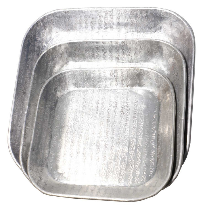 Orientalisk bricka Prism silver