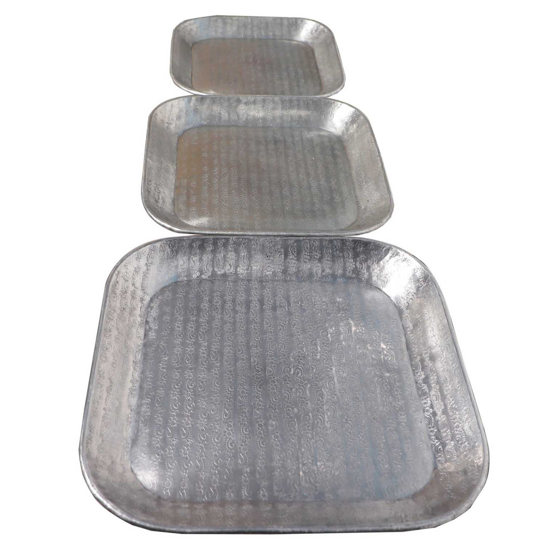 Orientalisk bricka Prism silver