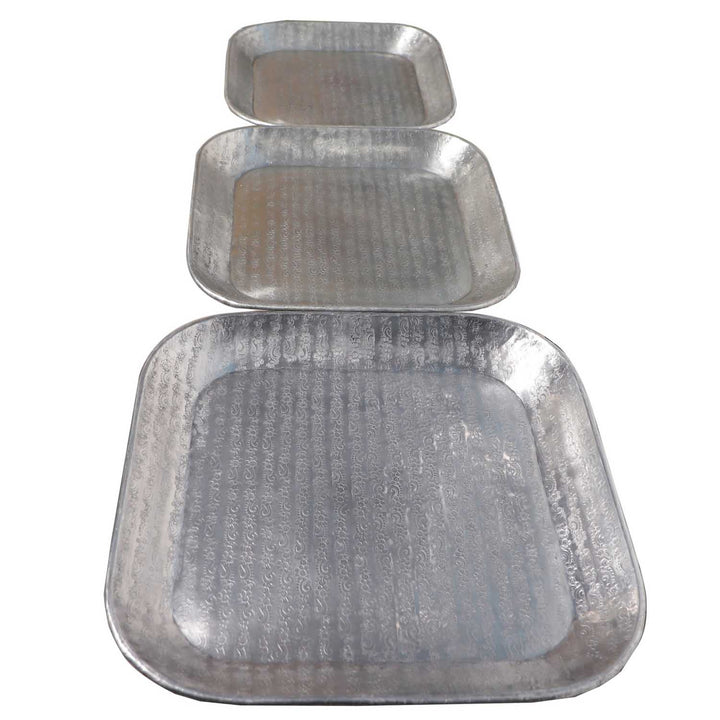 Orientalisk bricka Prism silver