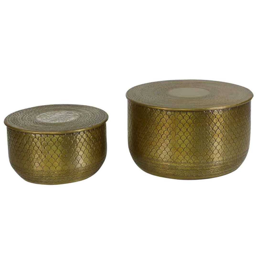 Orientaliskt sidobord Alava Gold