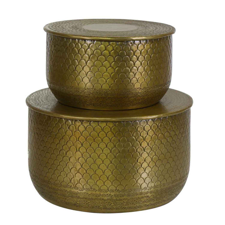 Orientaliskt sidobord Alava Gold