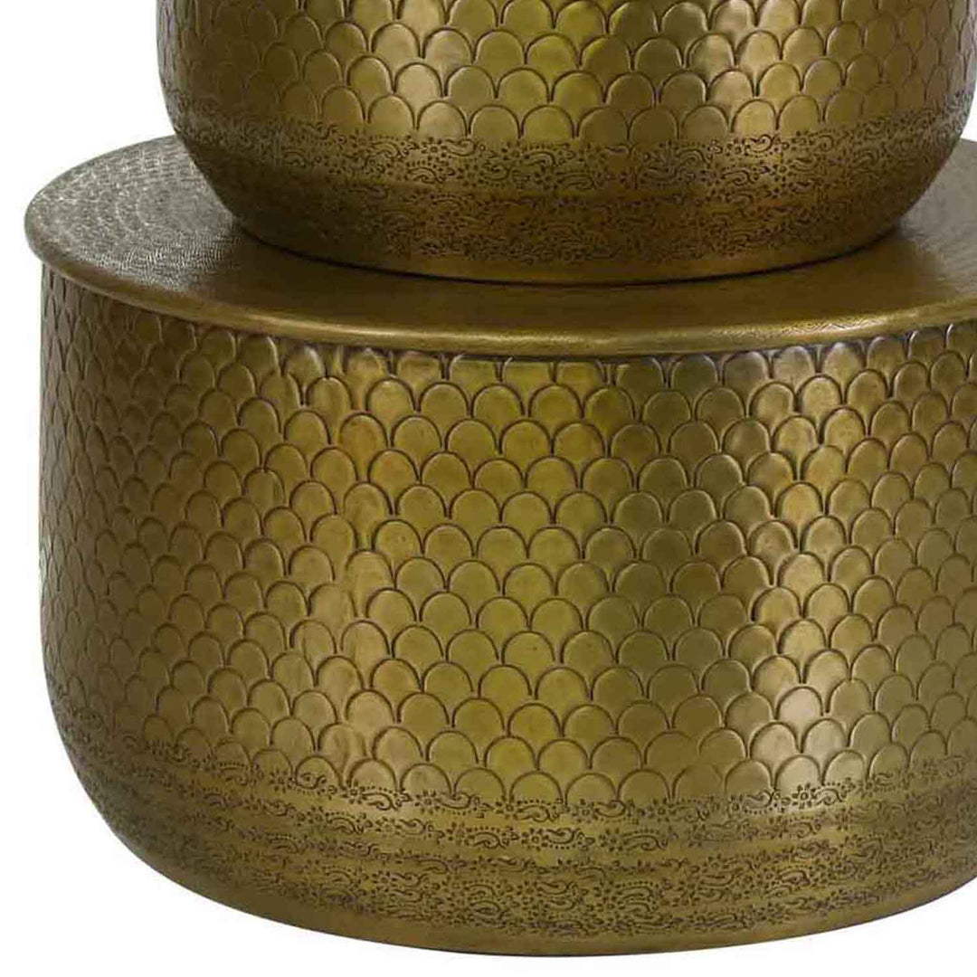 Orientaliskt sidobord Alava Gold