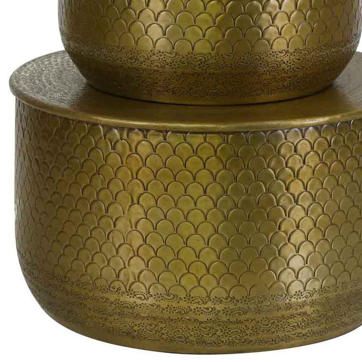 Orientaliskt sidobord Alava Gold