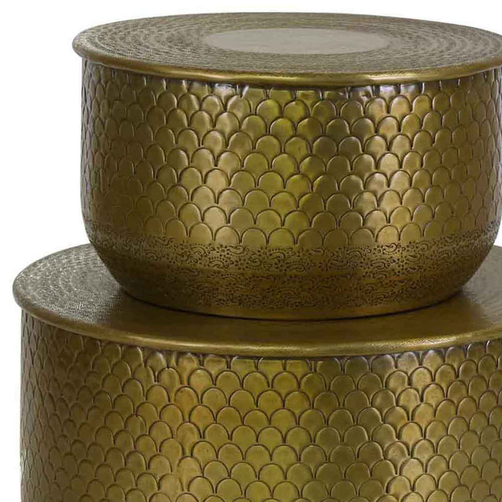 Orientaliskt sidobord Alava Gold