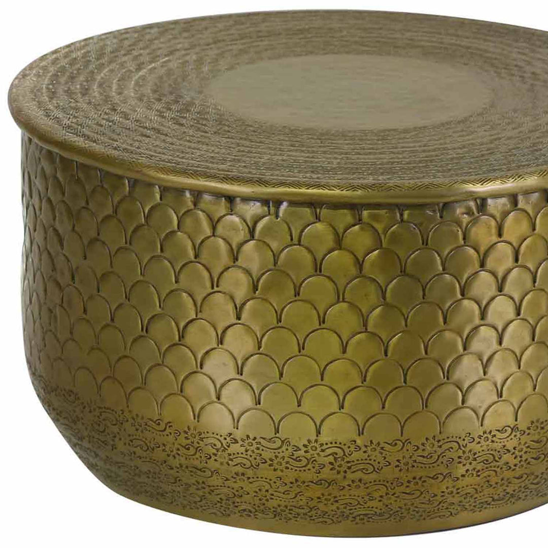 Orientaliskt sidobord Alava Gold
