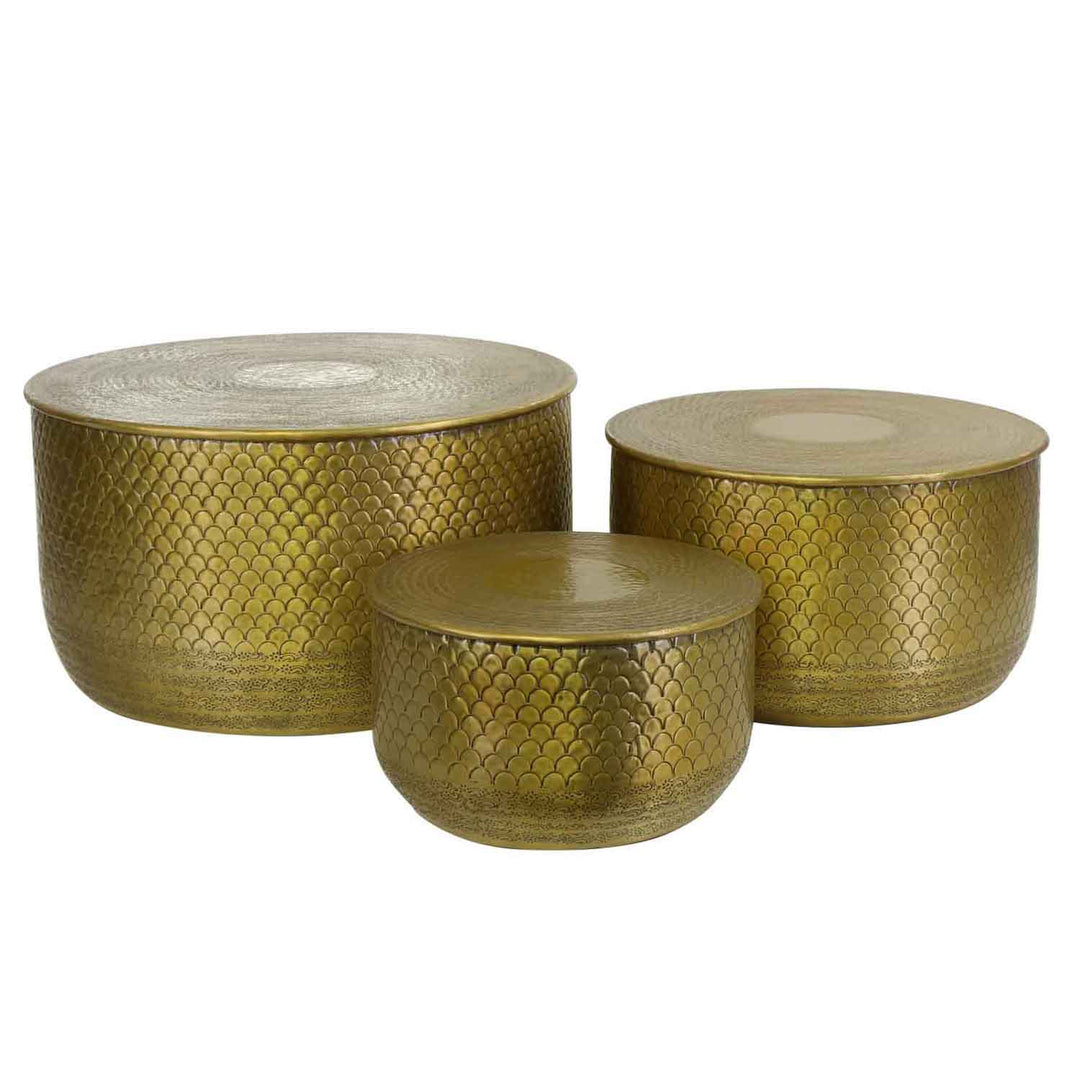 Orientaliskt sidobord Alava Gold