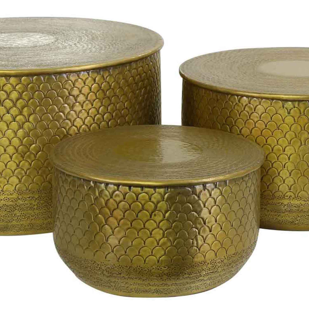 Orientaliskt sidobord Alava Gold