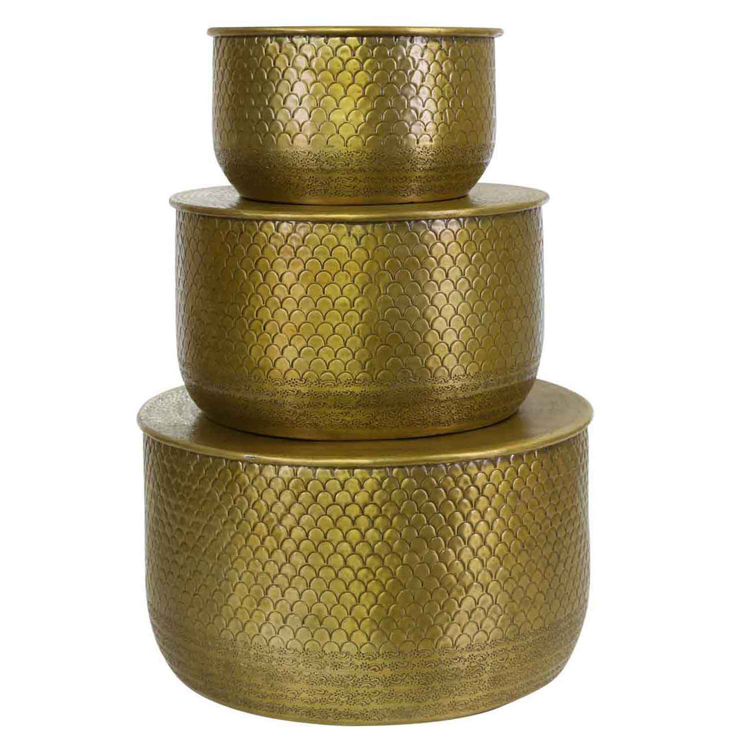 Orientaliskt sidobord Alava Gold