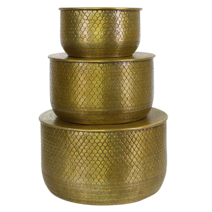 Orientaliskt sidobord Alava Gold