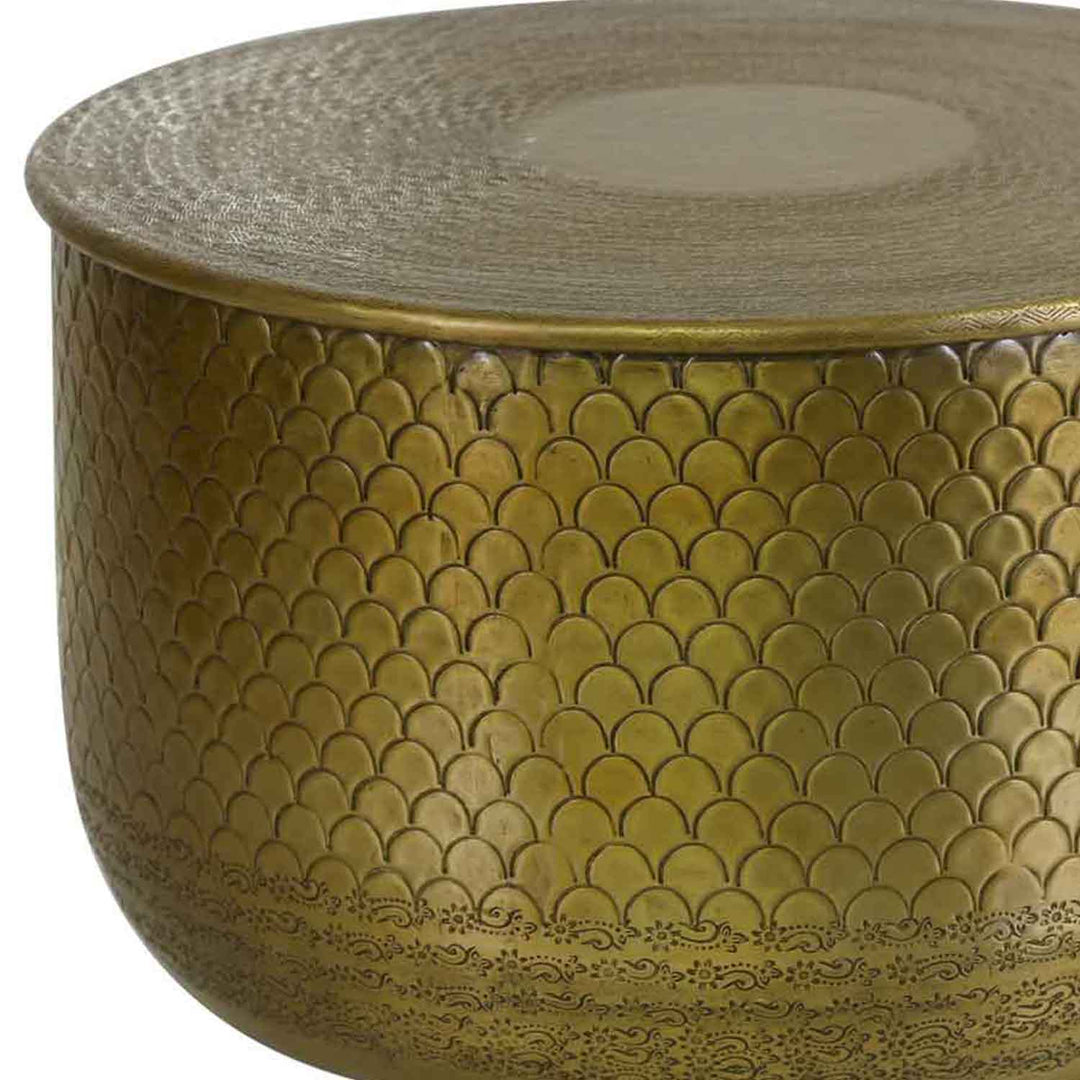 Orientaliskt sidobord Alava Gold