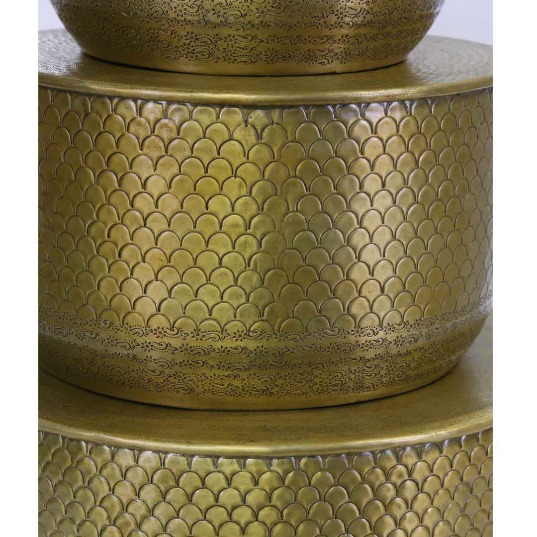 Orientaliskt sidobord Alava Gold