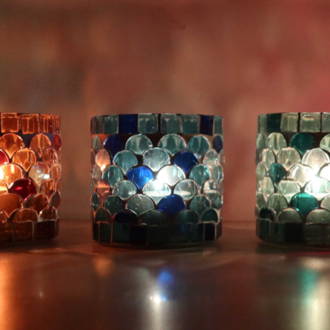 Orientalisk mosaiklykta Athens S set om 5