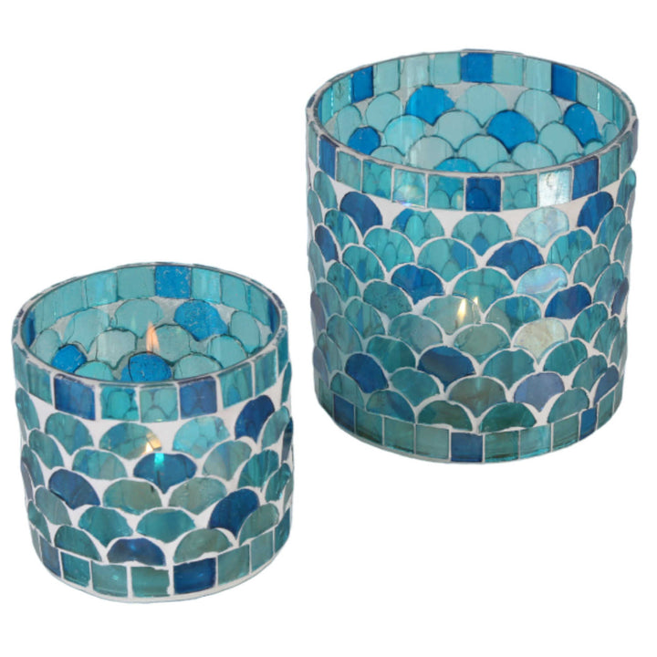 Marockansk mosaiklykta Rayan ljusblå
