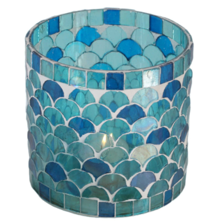 Orientalisk mosaiklykta Aten ljusblå