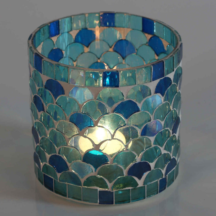 Orientalisk mosaiklykta Aten ljusblå
