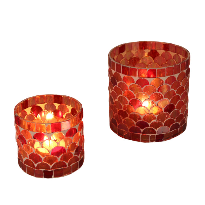 Orientalisk mosaiklykta Aten röd