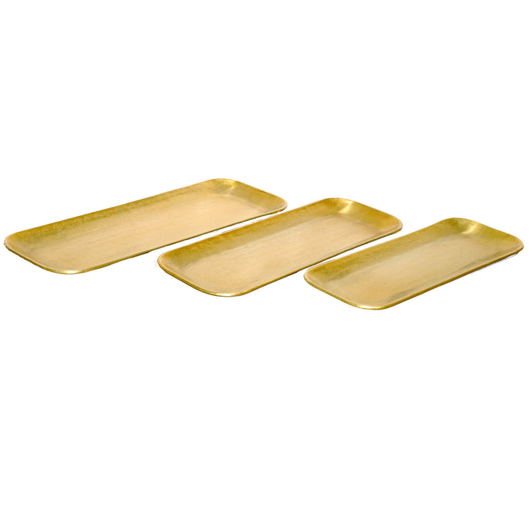 Orientalisk bricka Valomi set om 3 guld