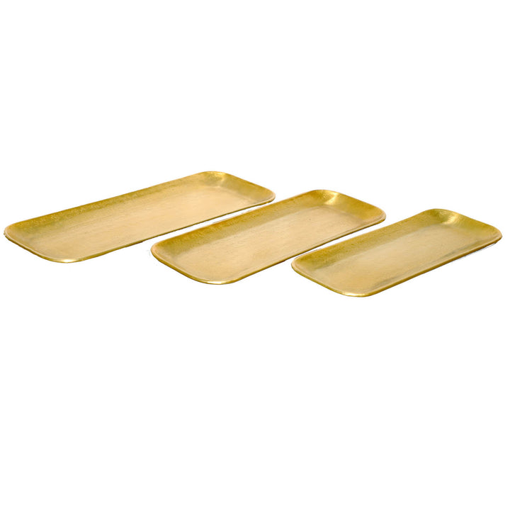 Orientalisk bricka Valomi set om 3 guld