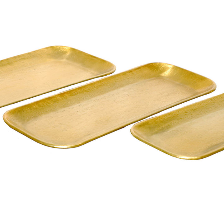 Orientalisk bricka Valomi set om 3 guld