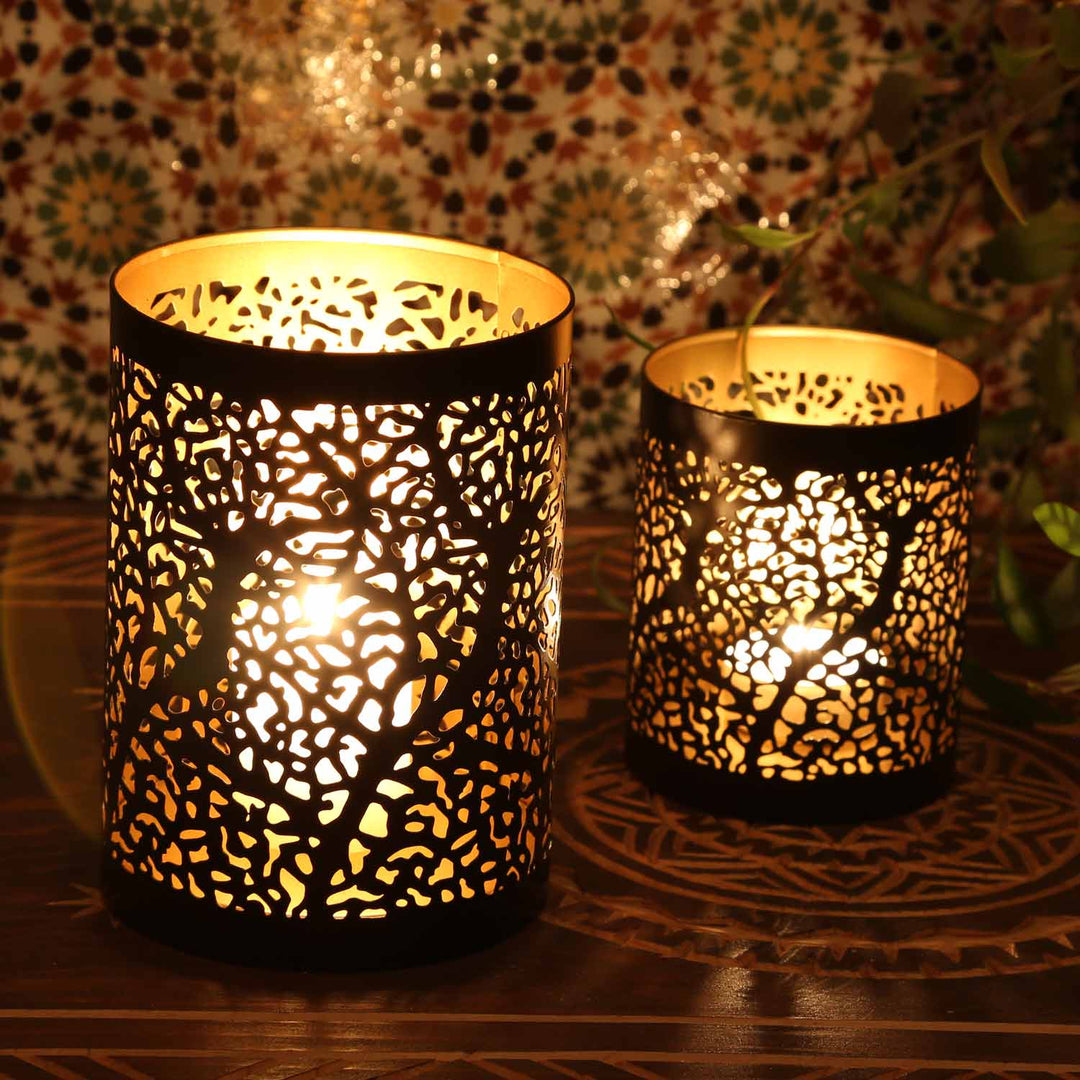 Orientalisk lykta Ancona set om 2