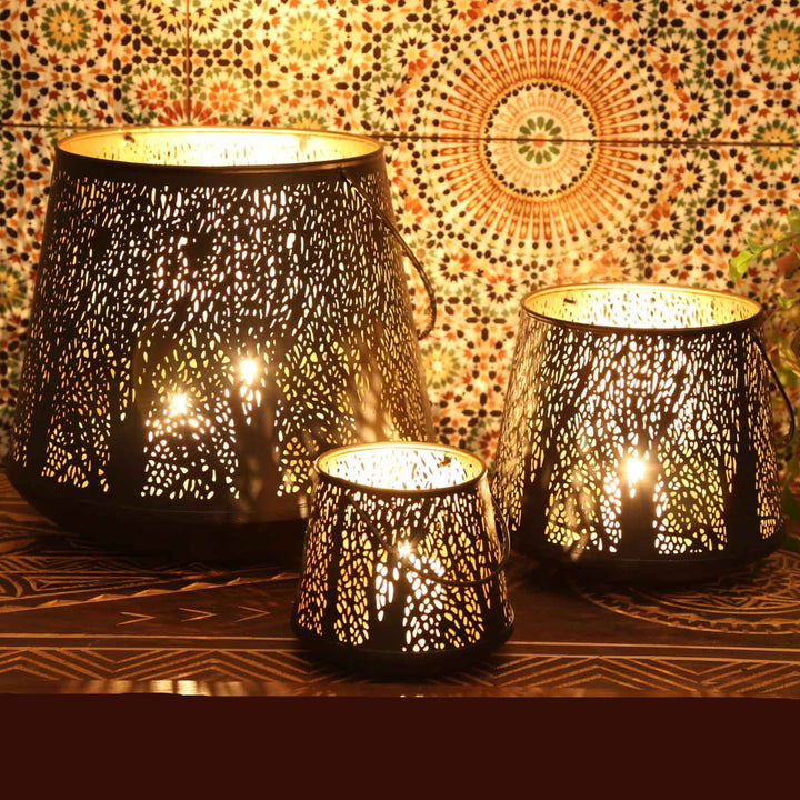 Orientalisk lykta Como set om 3