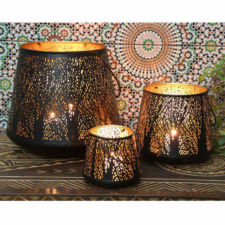 Orientalisk lykta Como set om 3