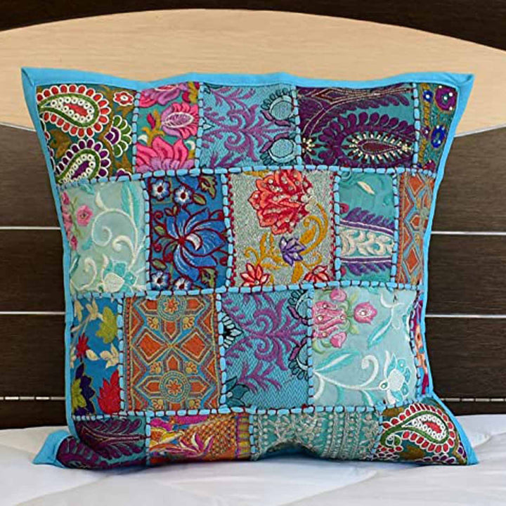 Indisk patchworkkudde Mar