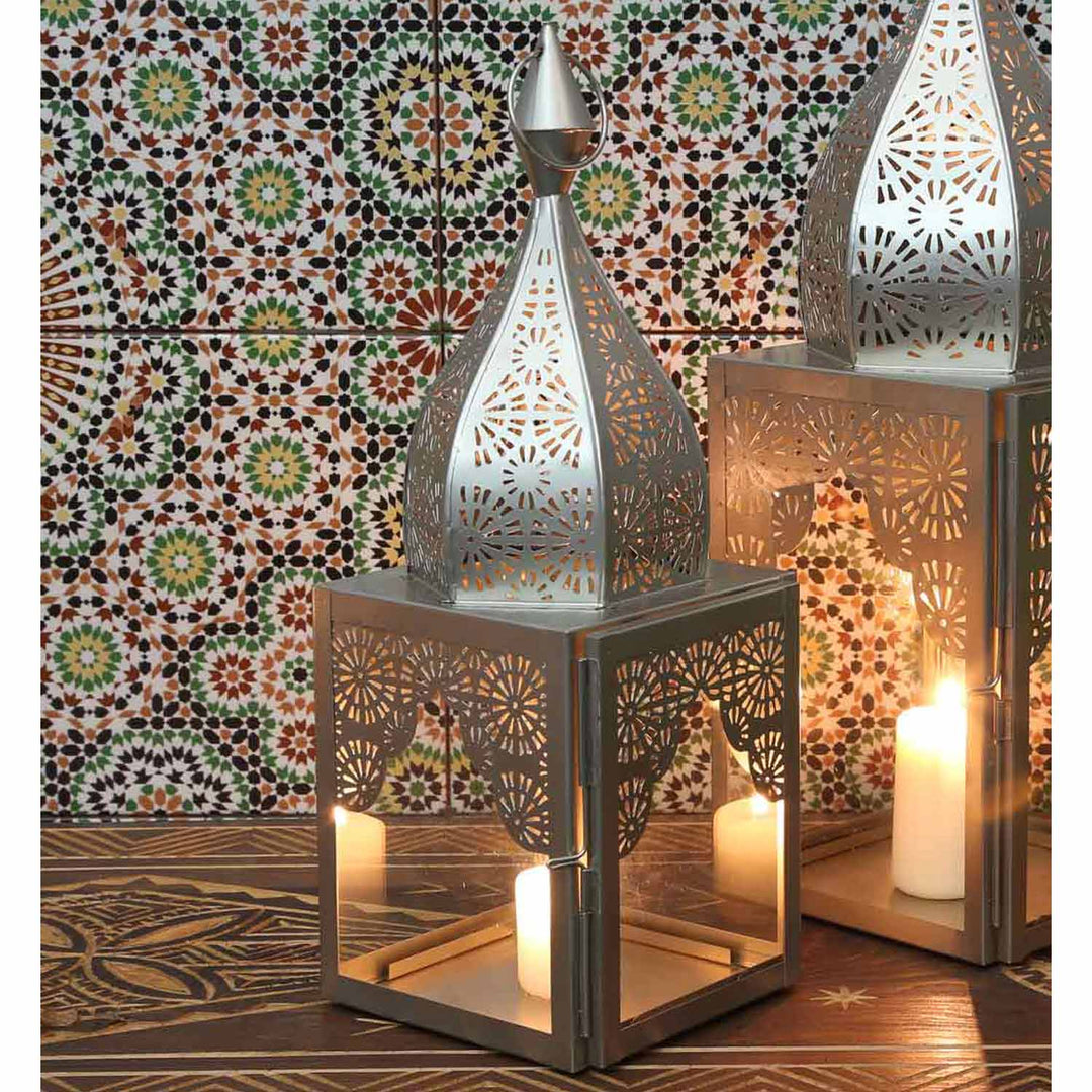 Orientalisk lykta Modena silver M