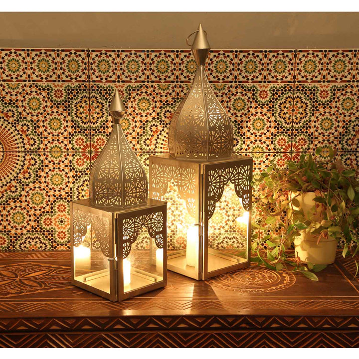 Orientalisk lykta Modena silver L&M