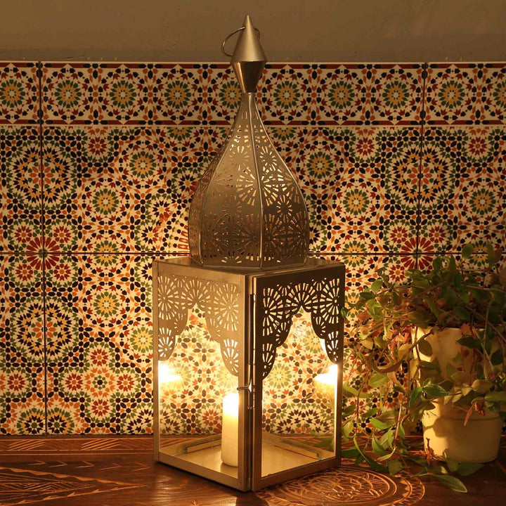 Orientalisk lykta Modena silver L&M