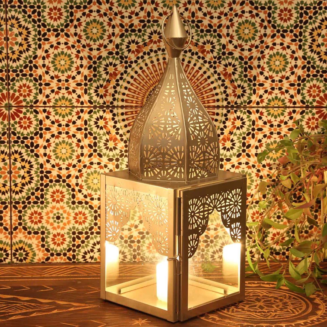 Orientalisk lykta Modena silver L&M