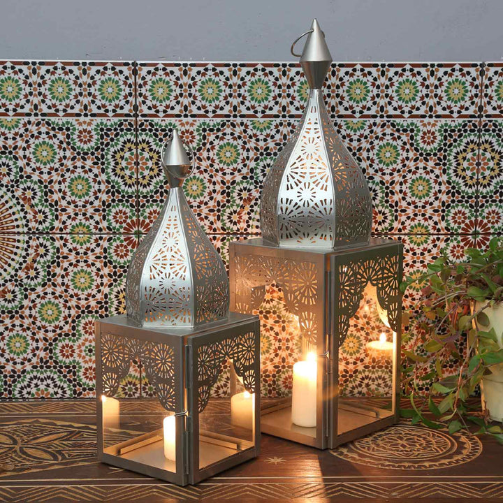 Orientalisk lykta Modena silver L&M