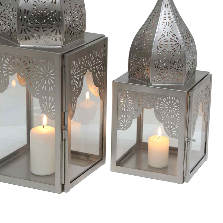 Orientalisk lykta Modena silver L&M