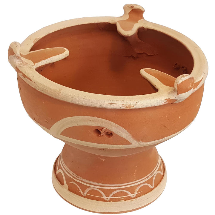 Tajinevärmare av lera, marockansk mejmar för kol som bordsgrill eller grill för tagine