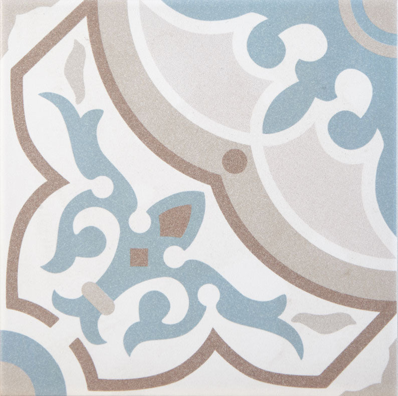 Kakel i cementlook gråblått – 20x20 cm